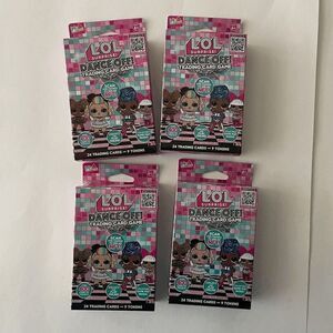 LOL Surprise Dance Off! Trading Card Game Lot of 4